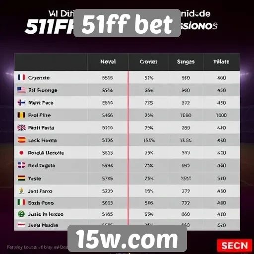 Comparativo com concorrentes do 51ff bet